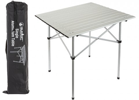 Item No. 635004 Summit Aluminium Roll Top Table 70 x 70cm