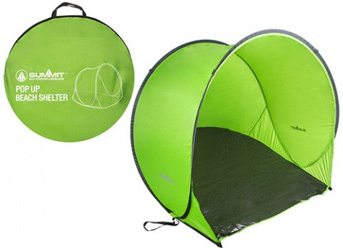 Summit Pop Up Beach Shelter 145 x 105 x 75cm Lime Green, Item No. 573008