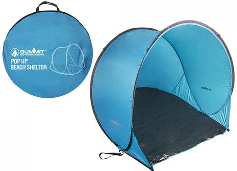 Summit Pop Up Beach Shelter 145 x 105 x 75cm Blue Colour, Item No. 573007