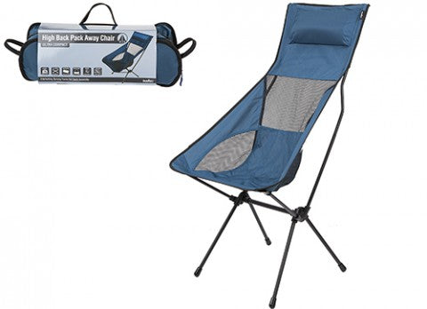 Summit High Back Pack Away Chair - Indigo Blue, Item No. 633099