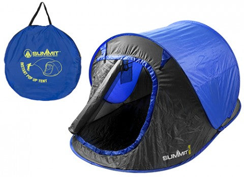 Summit 2 Person Pop Up Tent - Ocean Blue, Item No. 571126