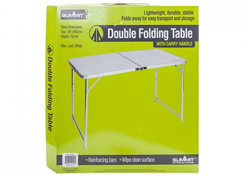 Summit Folding Table Double Size 120 x 60cm, Item No. 635009