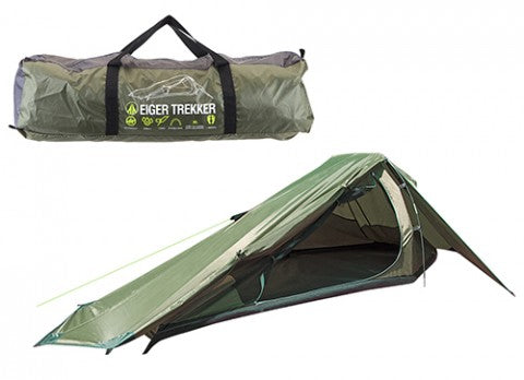 Pinnacle Eiger Trekker Tent Single 2000HH Green/Black, Item No. 571053